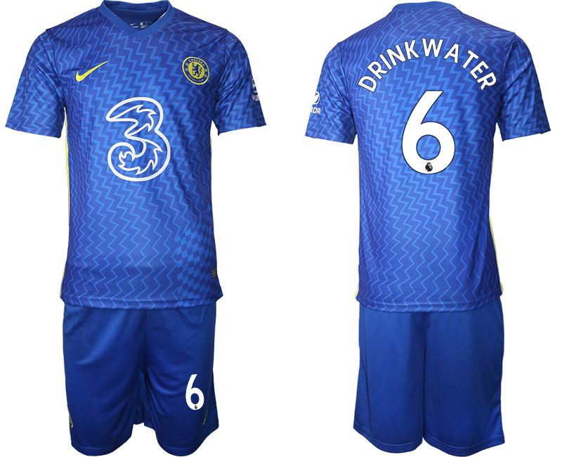 Men 2021-2022 Club Chelsea FC home blue #6 Nike Soccer Jersey